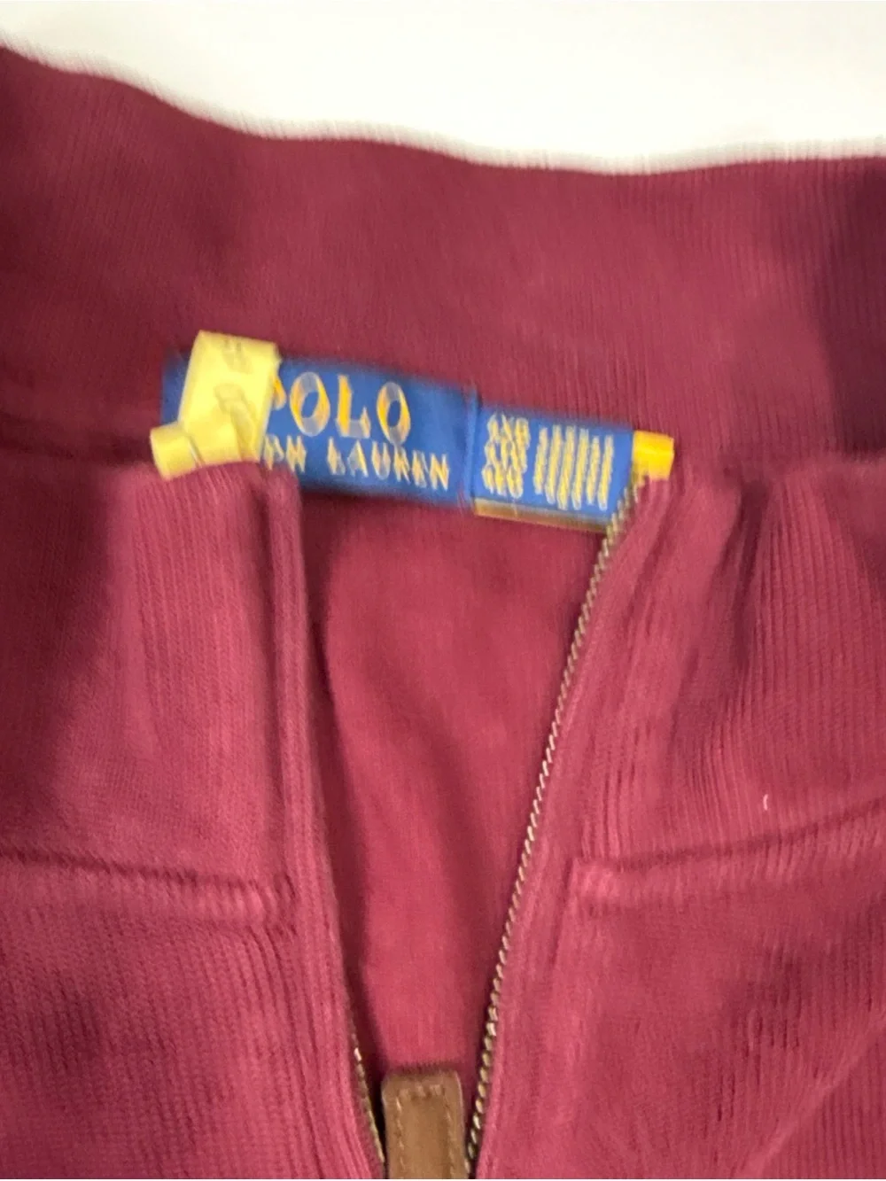 Polo Ralph Lauren Men’s 4xb Cotton Quarter Zip Pullover Maroon Sweater A030626